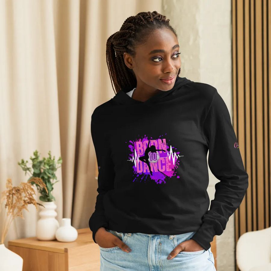 Energetic Born to Dance Her Silhouette Hoodie product image (12)