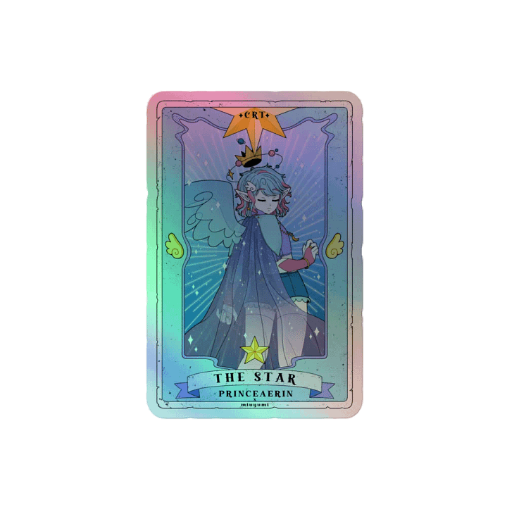 The Star Tarot Holographic Sticker | PrinceAerin product image (2)