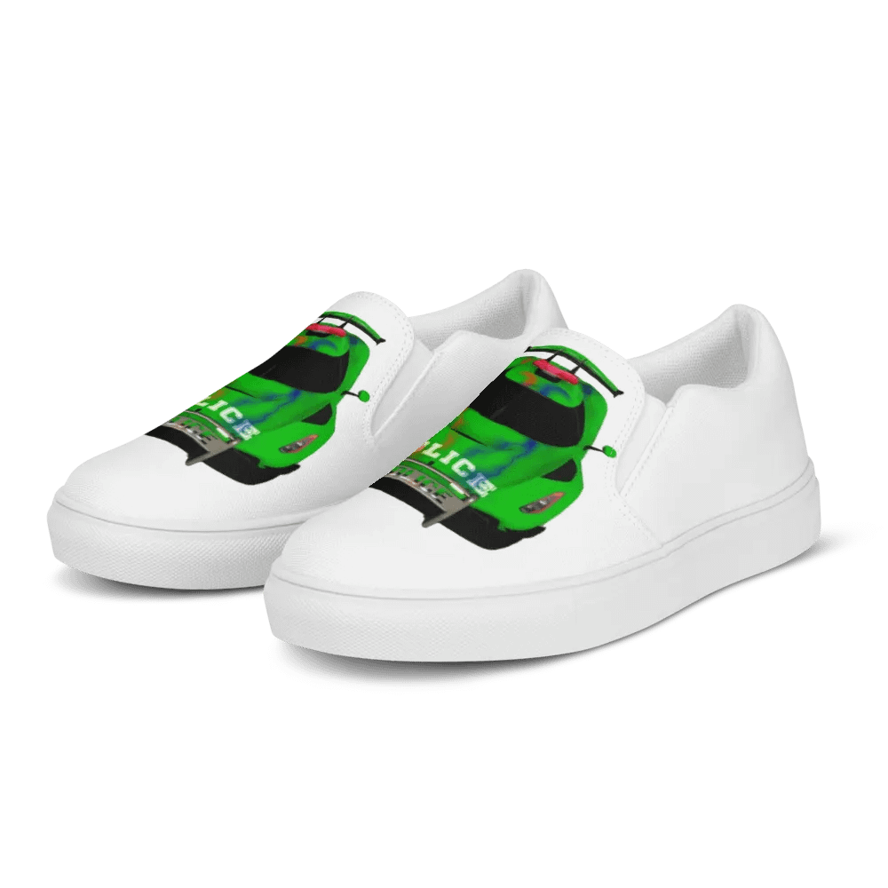 Reversed Race Car Women's Slip-Ons product image (2)