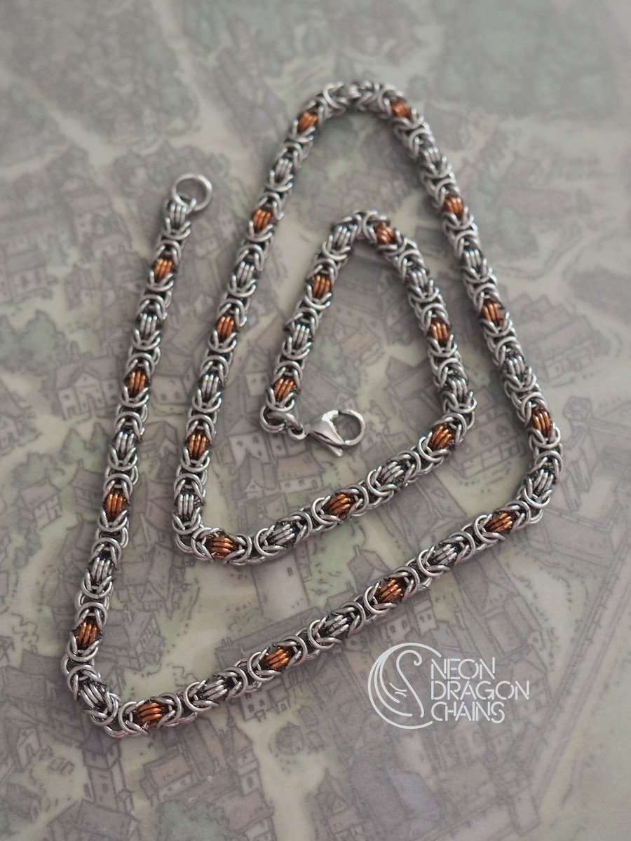 Pixie Byzantine Necklace / Copper OOAK product image (5)