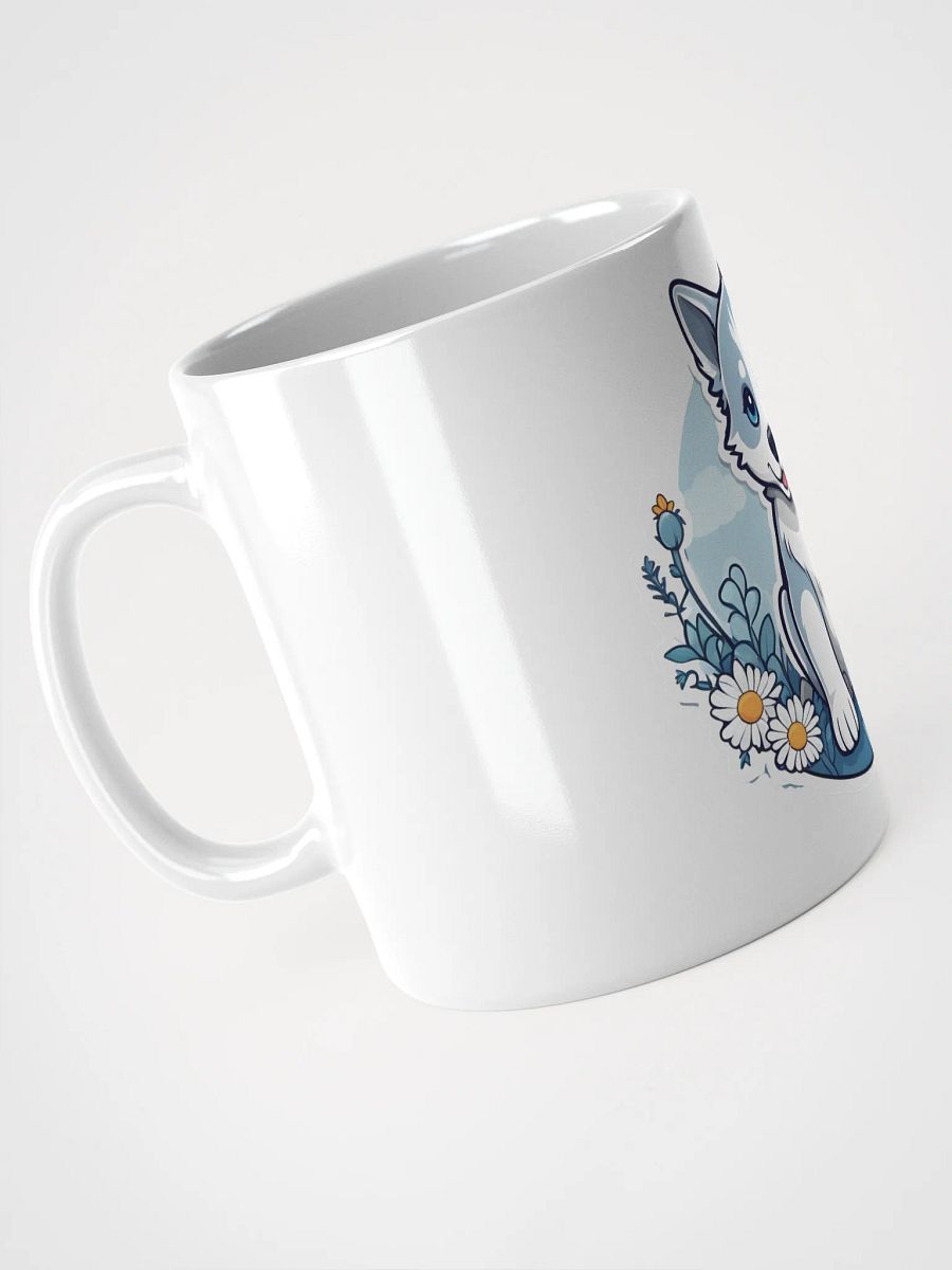 Blue Daisy White Glossy Mug product image (6)