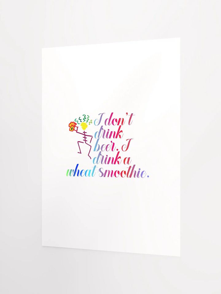 I don't drink beer. I drink a wheat smoothie. product image (10)