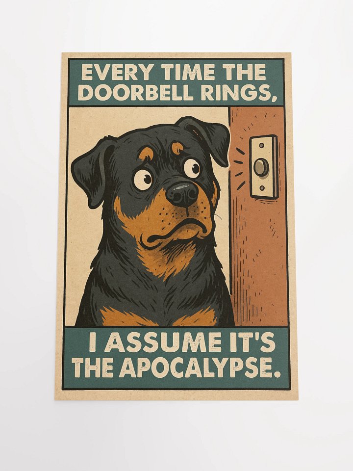 Rottweiler - Every time the doorbell rings, I assume it's the apocalypse product image (1)