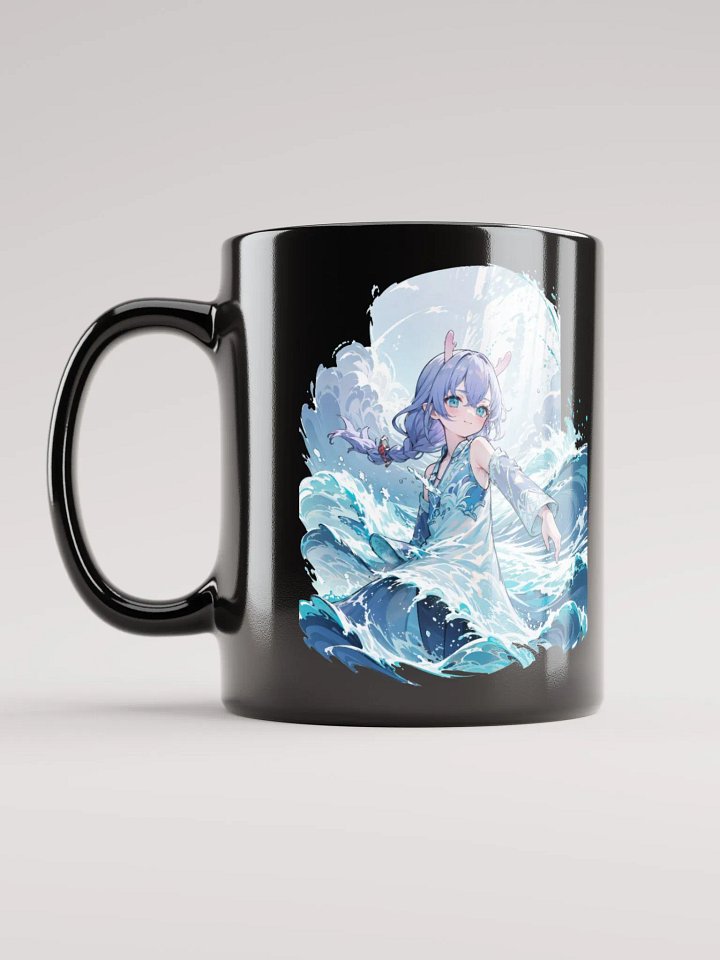 Black Glossy Mug - Bailu v2 (Honkai Star Rail) product image (1)