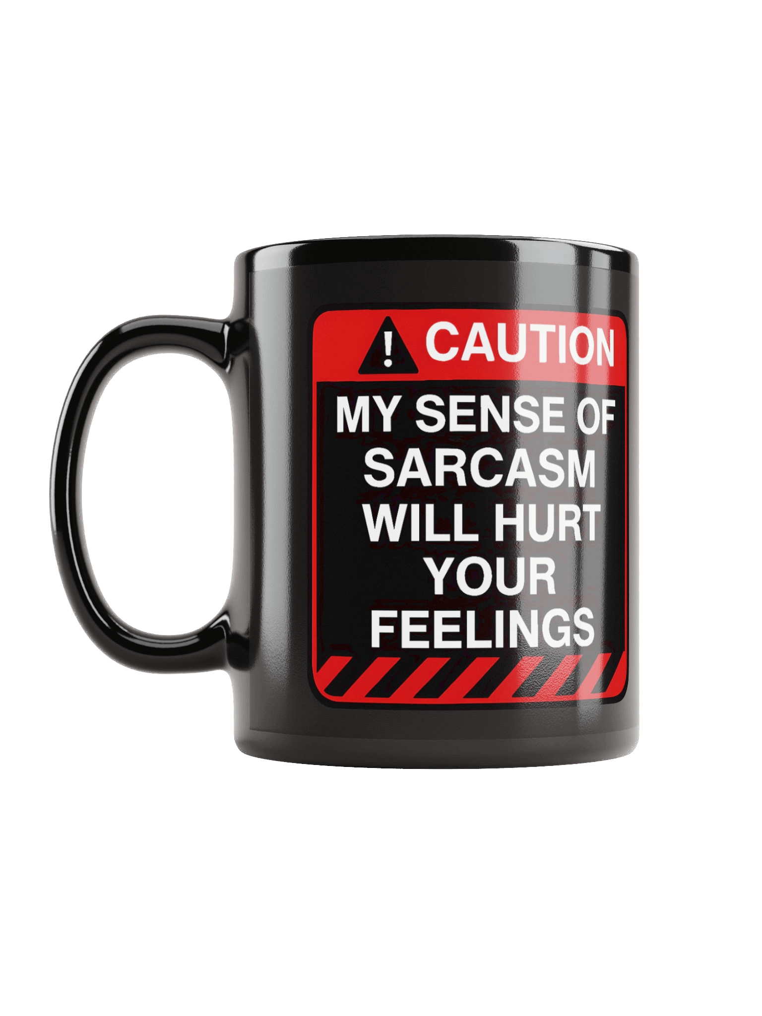 "Caution: My Level Of Sarcasm" Mug – Funny Warning Graphic Mug | Bold Sarcastic Humor Mug product image (1)