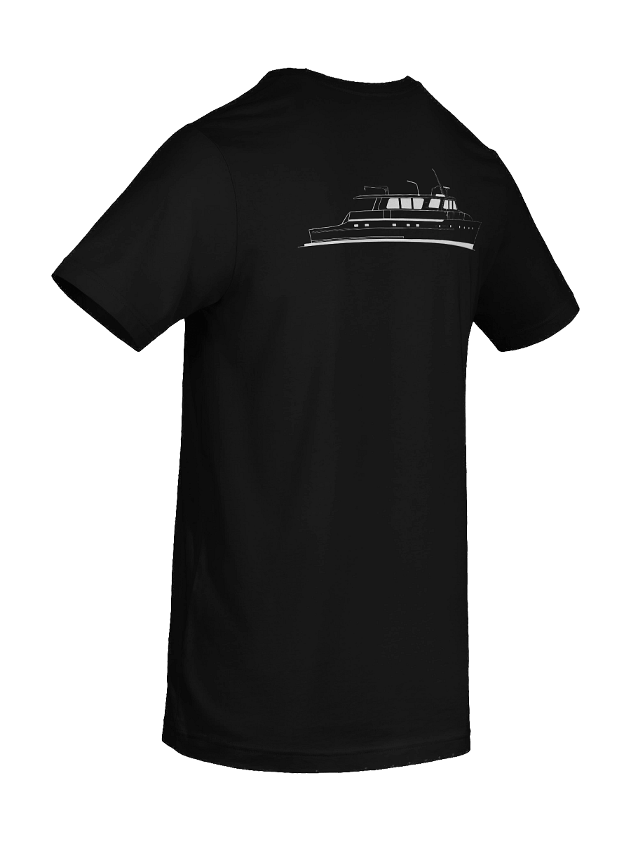Ladies’ Scoop Neck T-Shirt– Boat Outline product image (10)