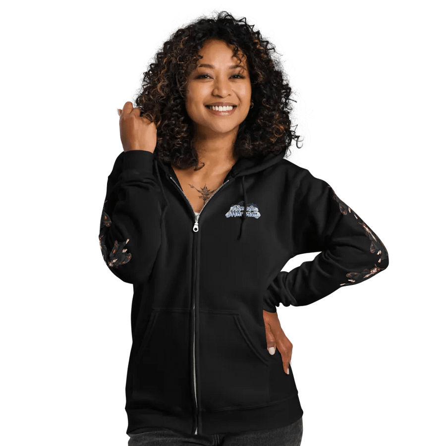 Mothman Whovie Unisex Zip-Up Hoodie product image (7)