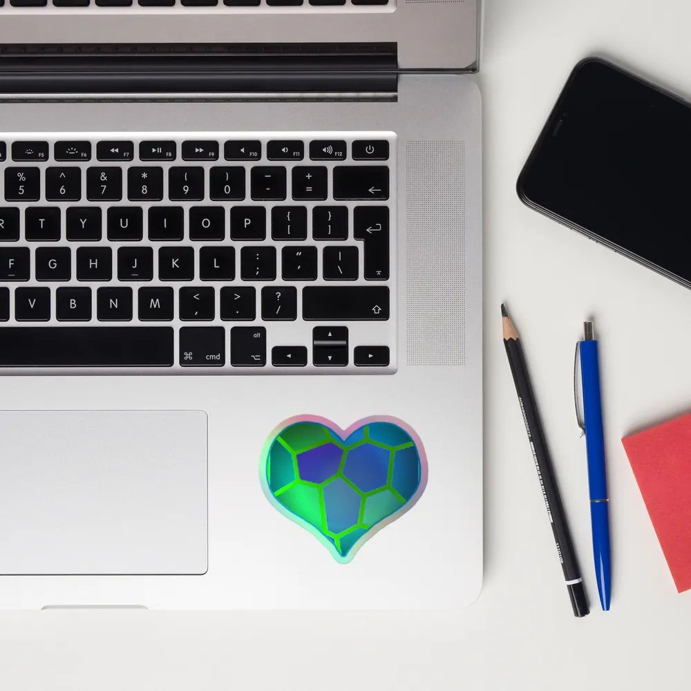 DiesmaHeart Mint Kiss-Cut Holo Sticker product image (10)