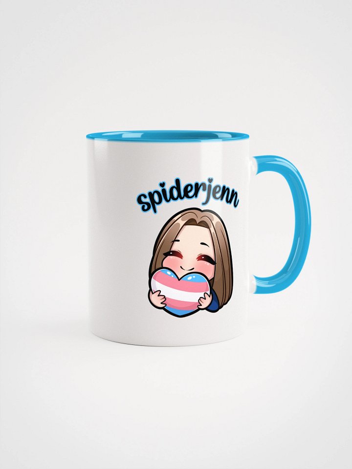 SpiderJenn Trans Heart Mug product image (1)