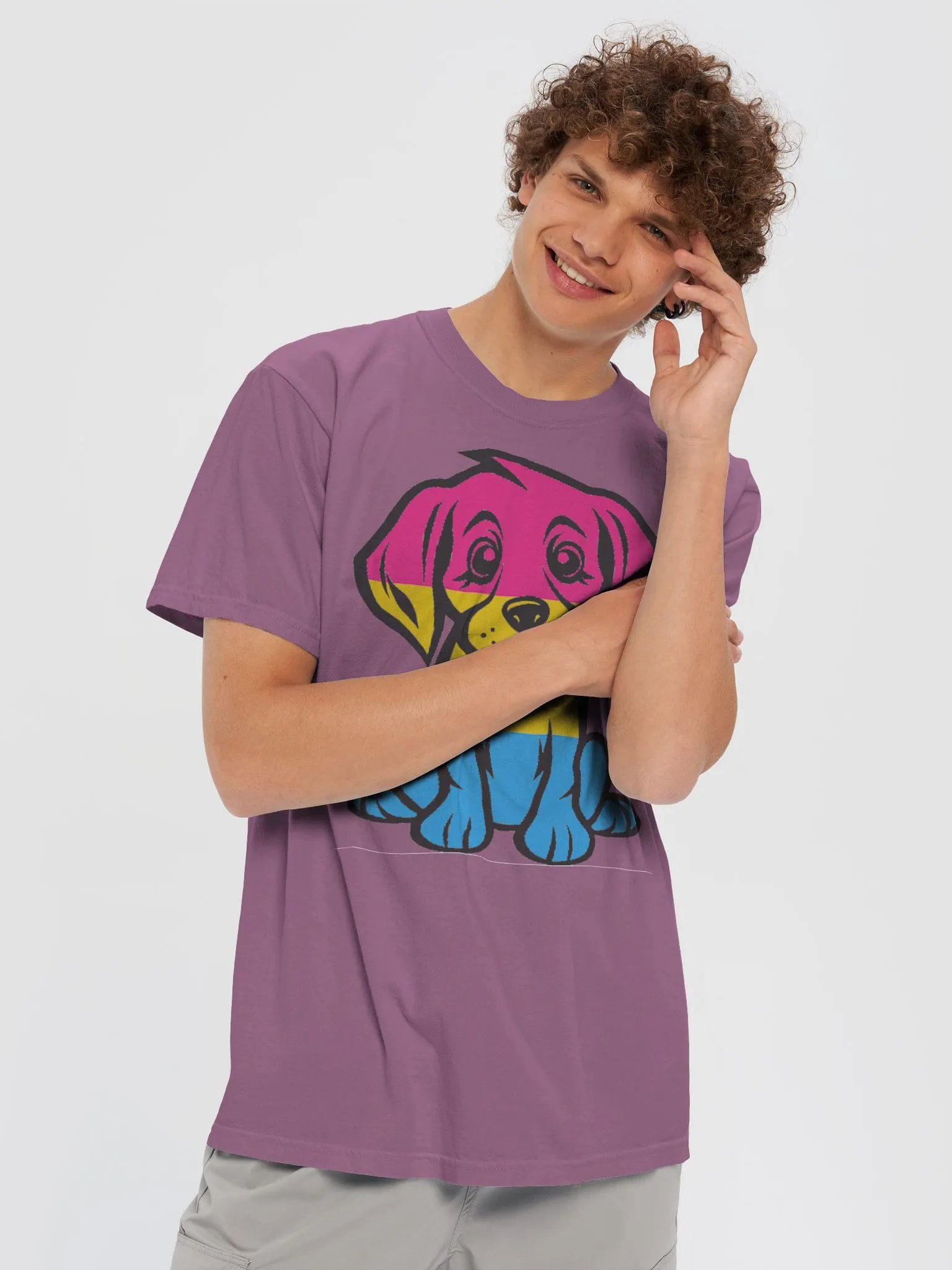 Pansexual Pride Puppy Men's T-Shirt product image (62)