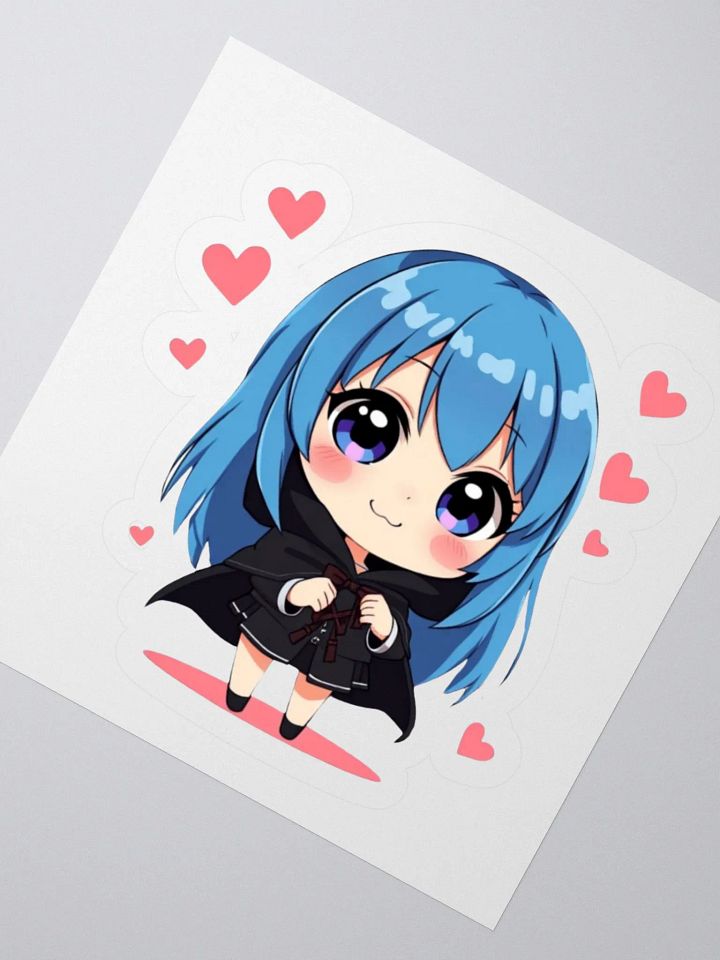 Kawaii Blue Haired Chibi Anime Sticker product image (5)
