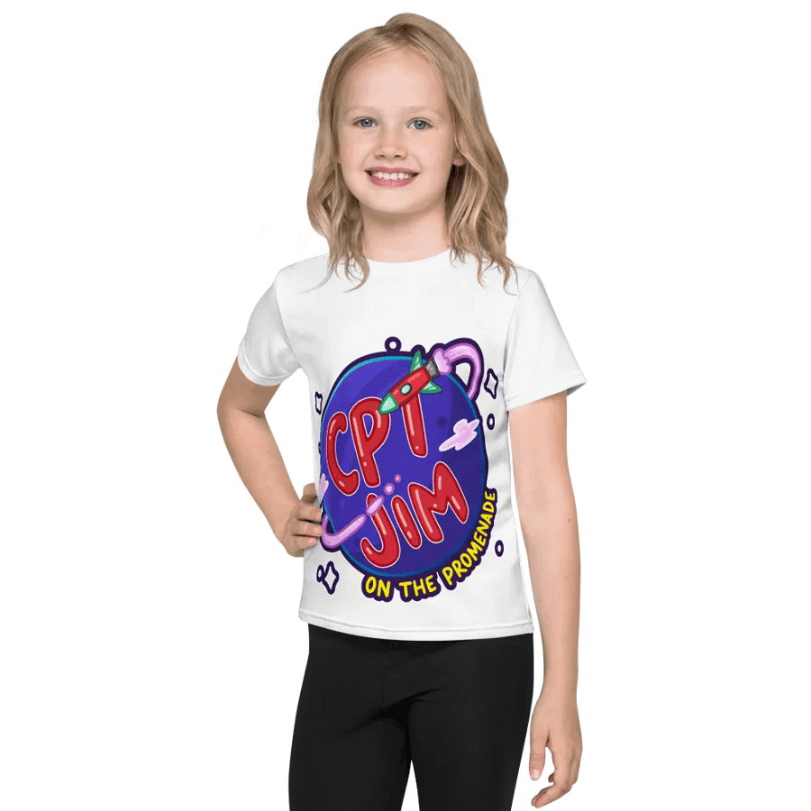 Cosmic Captain Kids' Crew Neck Tee product image (1)