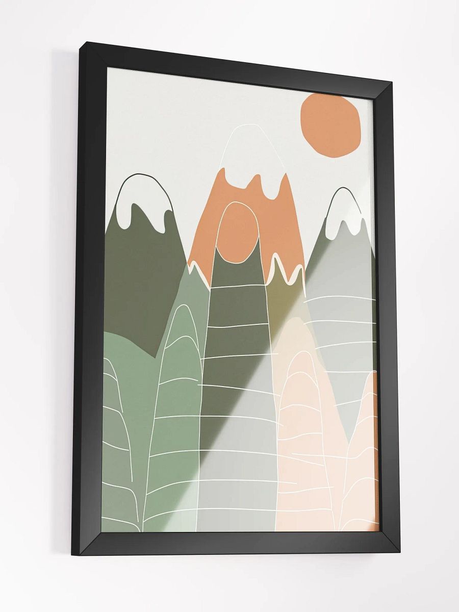 Mountains & Sun Framed Poster product image (8)