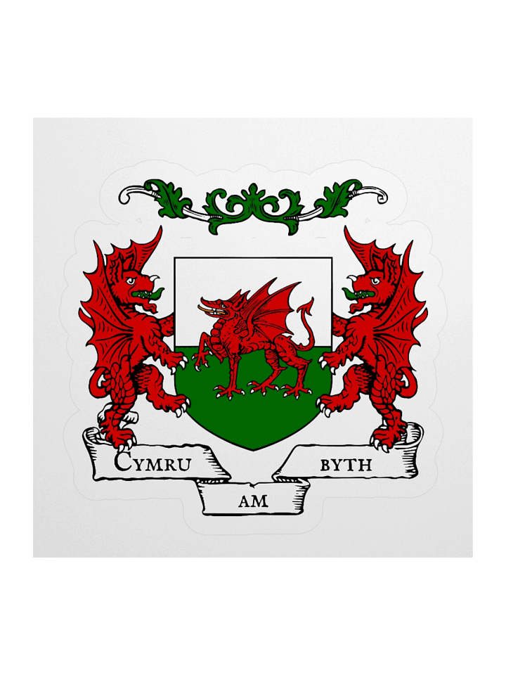 Cymru am Byth Kiss Cut Sticker product image (1)
