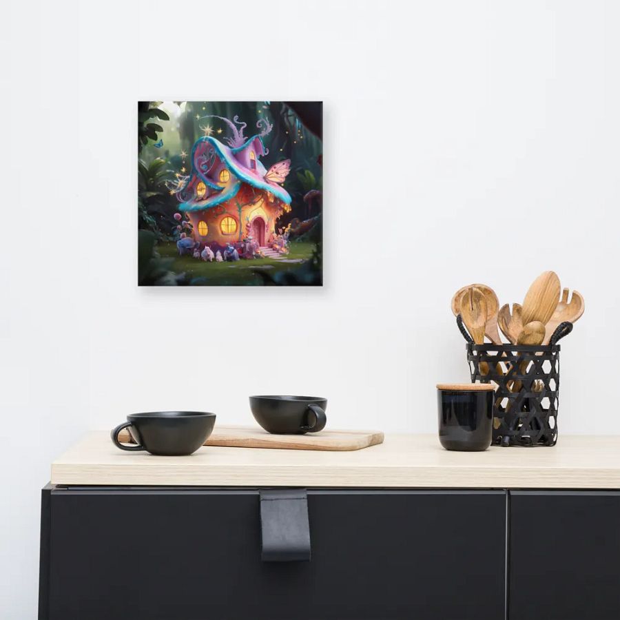 Watercolour Fairy House Art - v11 product image (8)