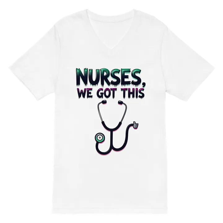 Thumbs-Up Nurse V-Neck Tee product image (2)