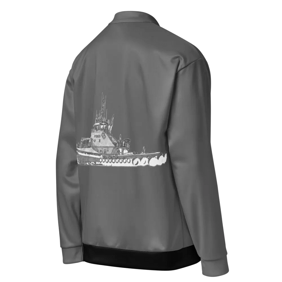 Foss Tugboat Sketch Gray Bomber Jacket product image (5)