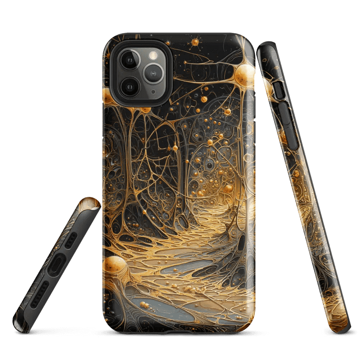 Golden Synapse iPhone® Tough Case product image (1)