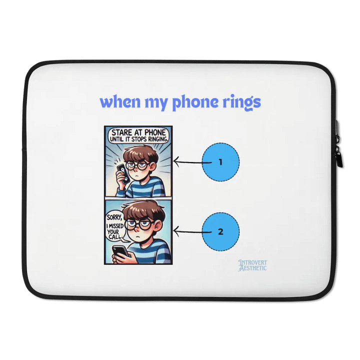 Phone Rings Laptop Sleeve product image (2)