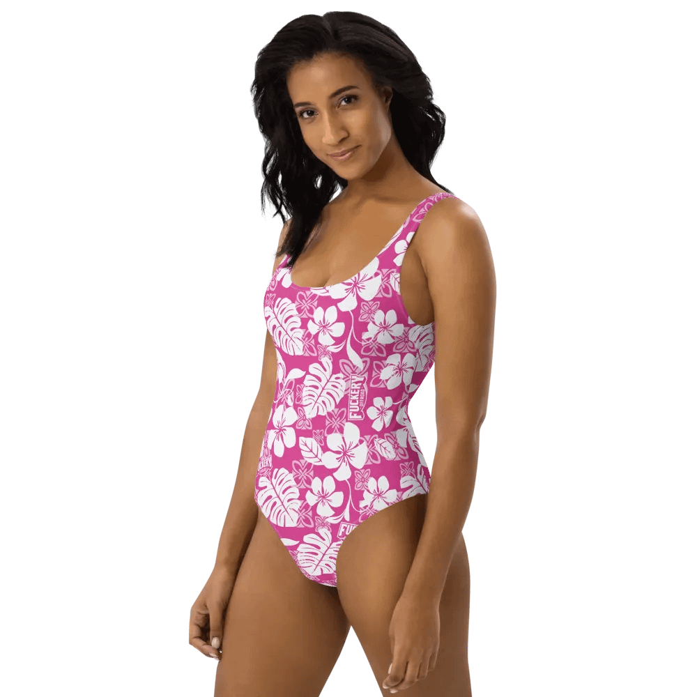 Fuckery Offroad Ladies Hawaiian Swinsuit - Pink product image (1)