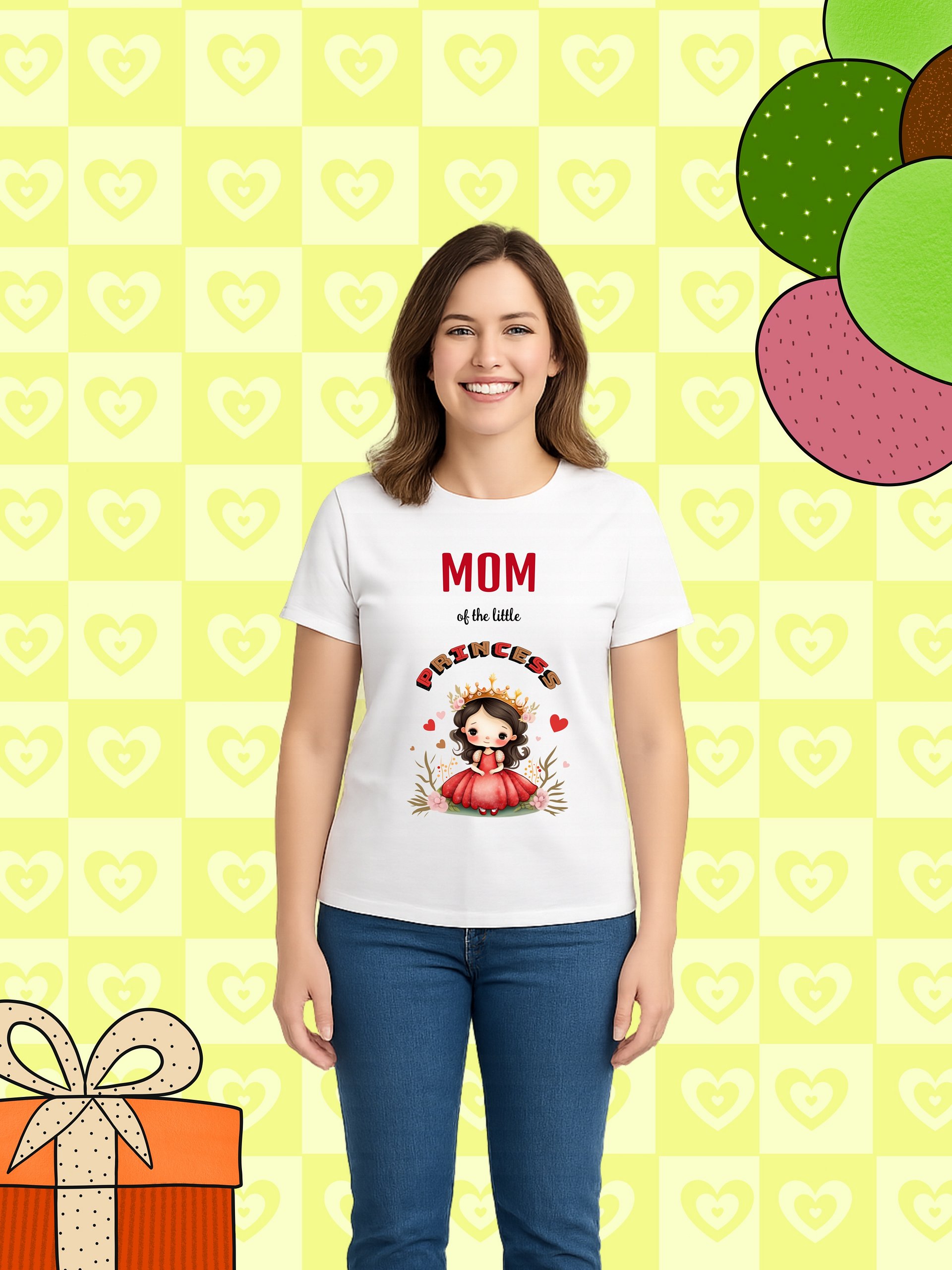 Mom Princess Cartoon T-Shirt product image (1)