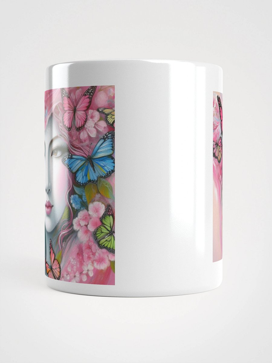 Woman With Pink Butterflies Mug product image (13)