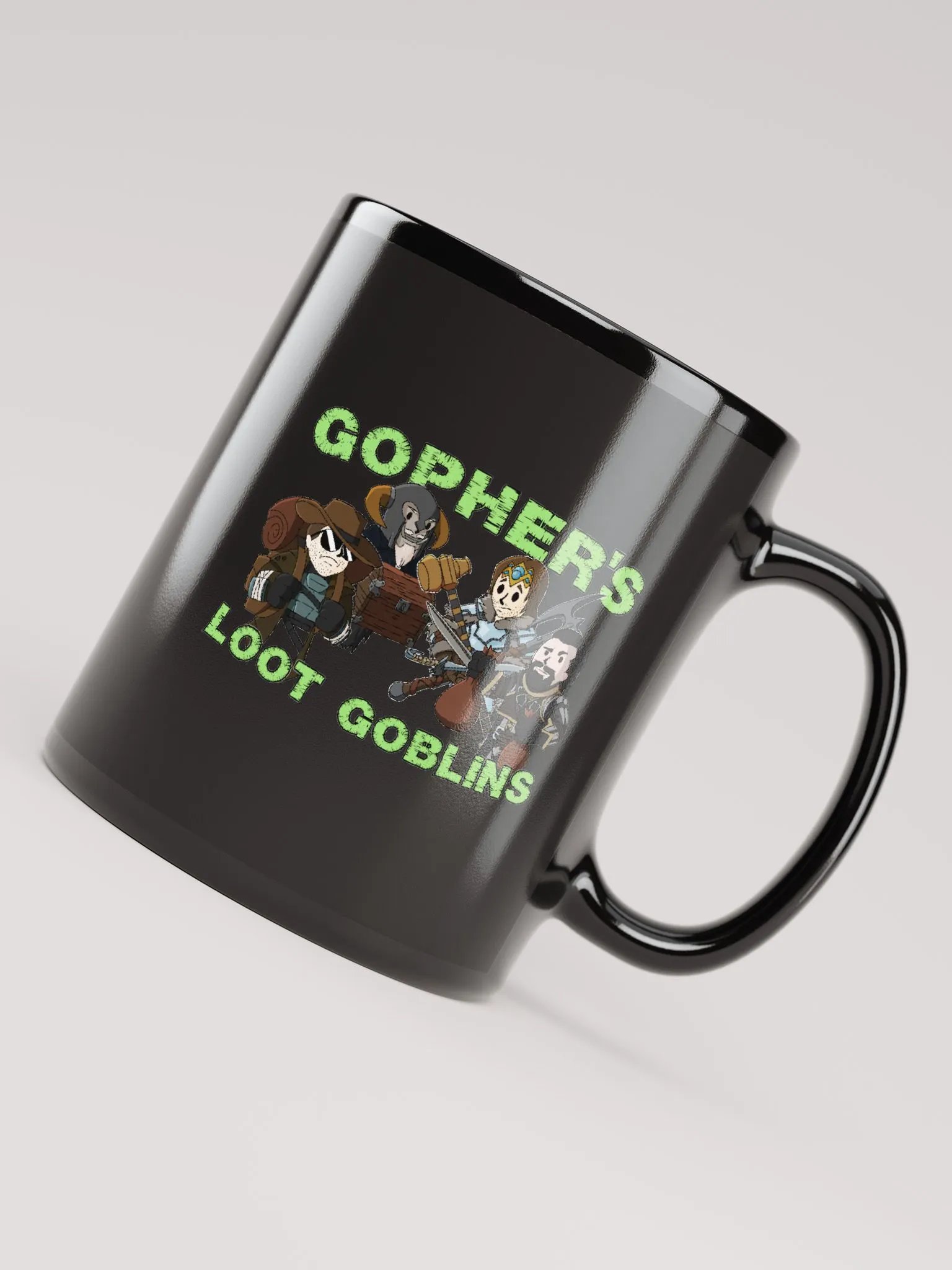 Gopher's Loot Goblins Black Mug product image (4)