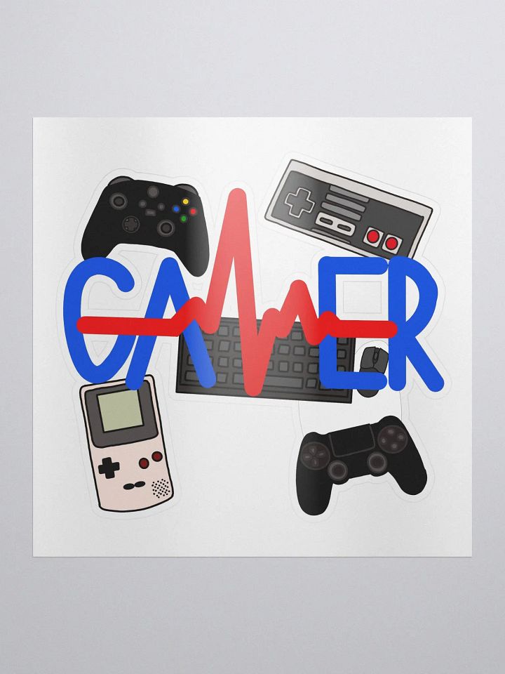 Gamer Kiss Cut Sticker product image (1)