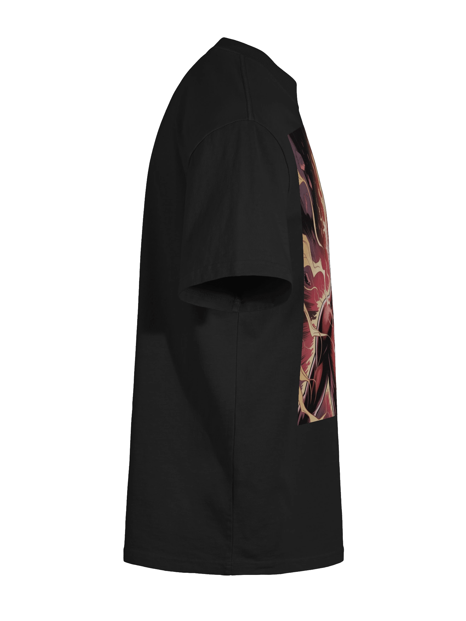 Dark Phoenix Flame Fury Oversized Faded T-Shirt – Cosmic Wing Eclipse product image (11)