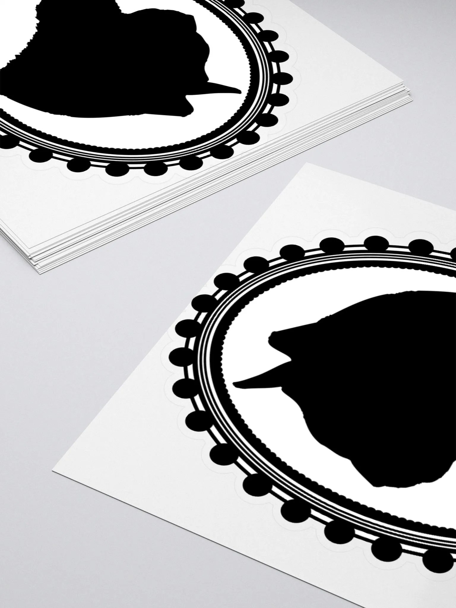 Cat Silhouette: To the Left Sticker product image (4)