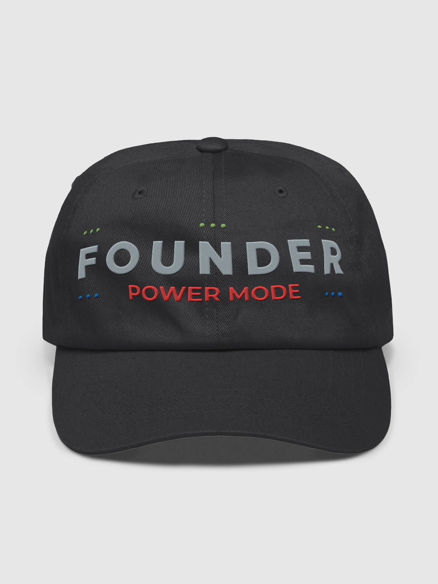 Retro FOUNDER Power Mode Logo Classic Dad Hat - Embroidered product image (1)