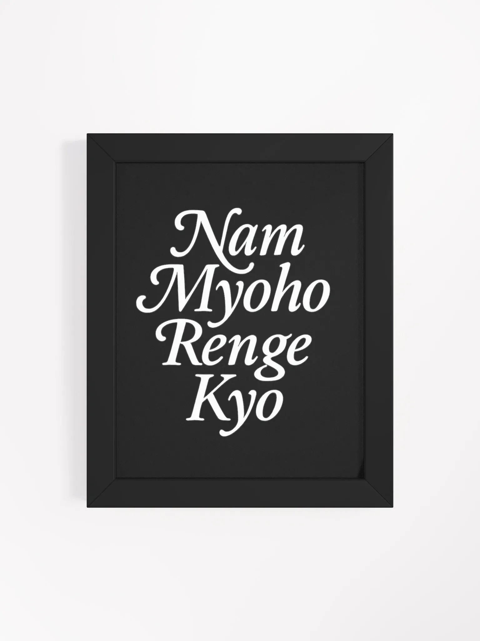 Framed Nam-Myoho-Renge-Kyo Poster – Inspire Your Space with the Mystic Law product image (4)