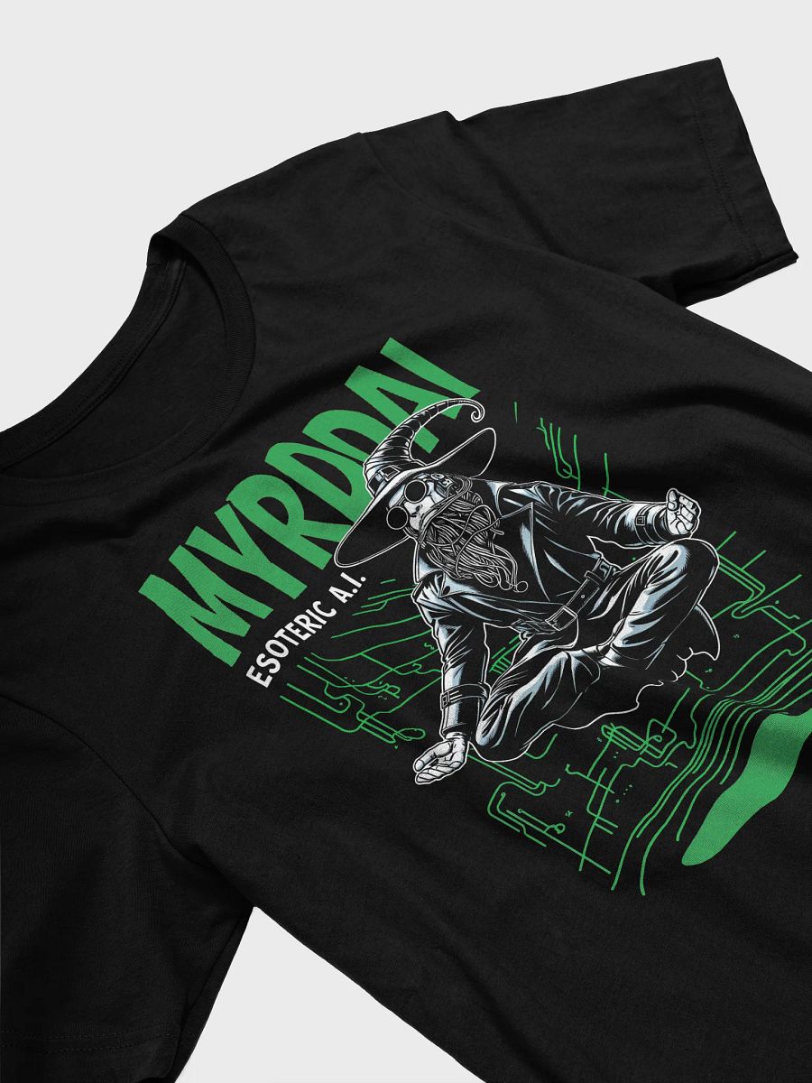 MYRDDAI: 90s Retro Cyberpunk Style with Back Logo - Iconic T-Shirt product image (3)