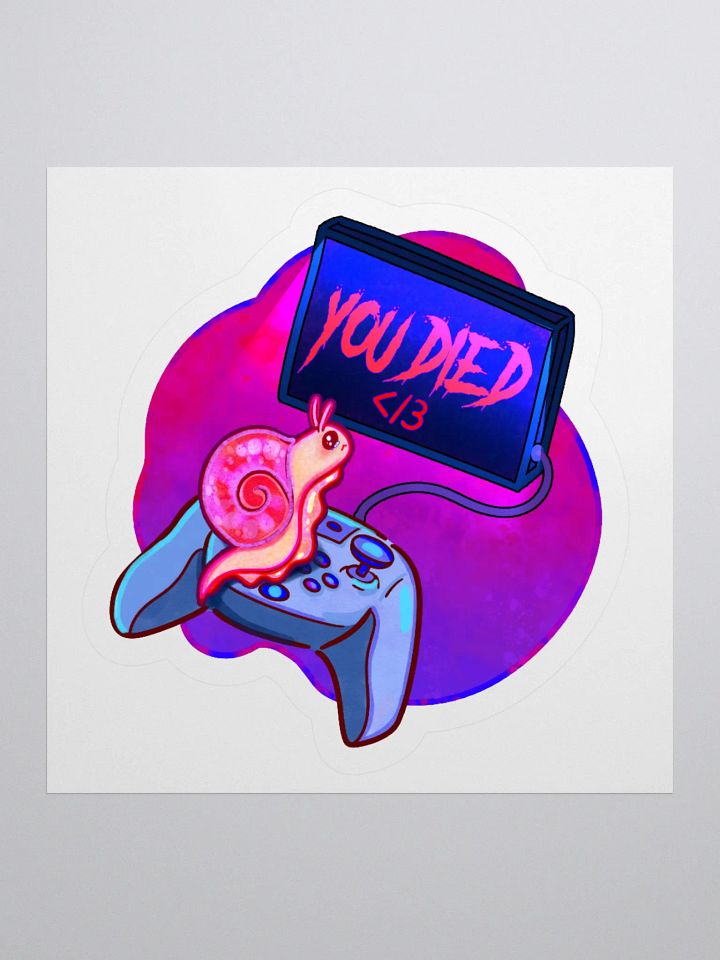 Gamer Snail Sticker product image (1)