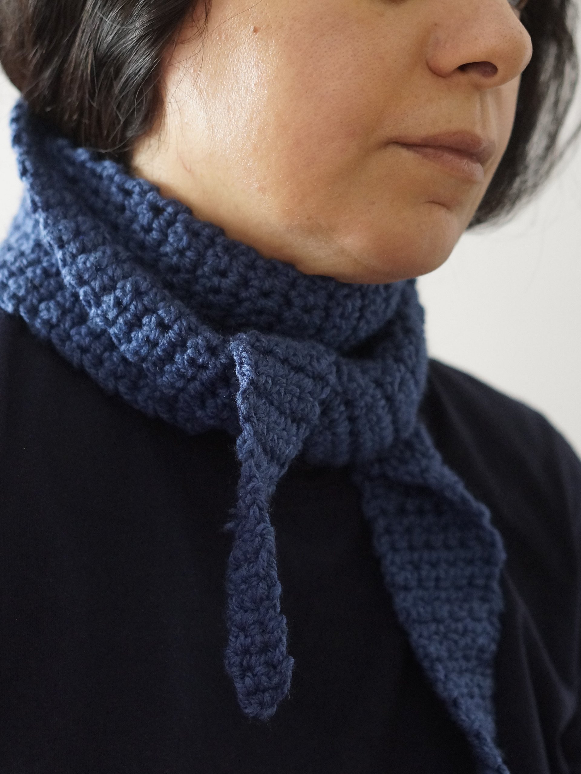 Single crochet thin scarf Crochet pattern product image (4)
