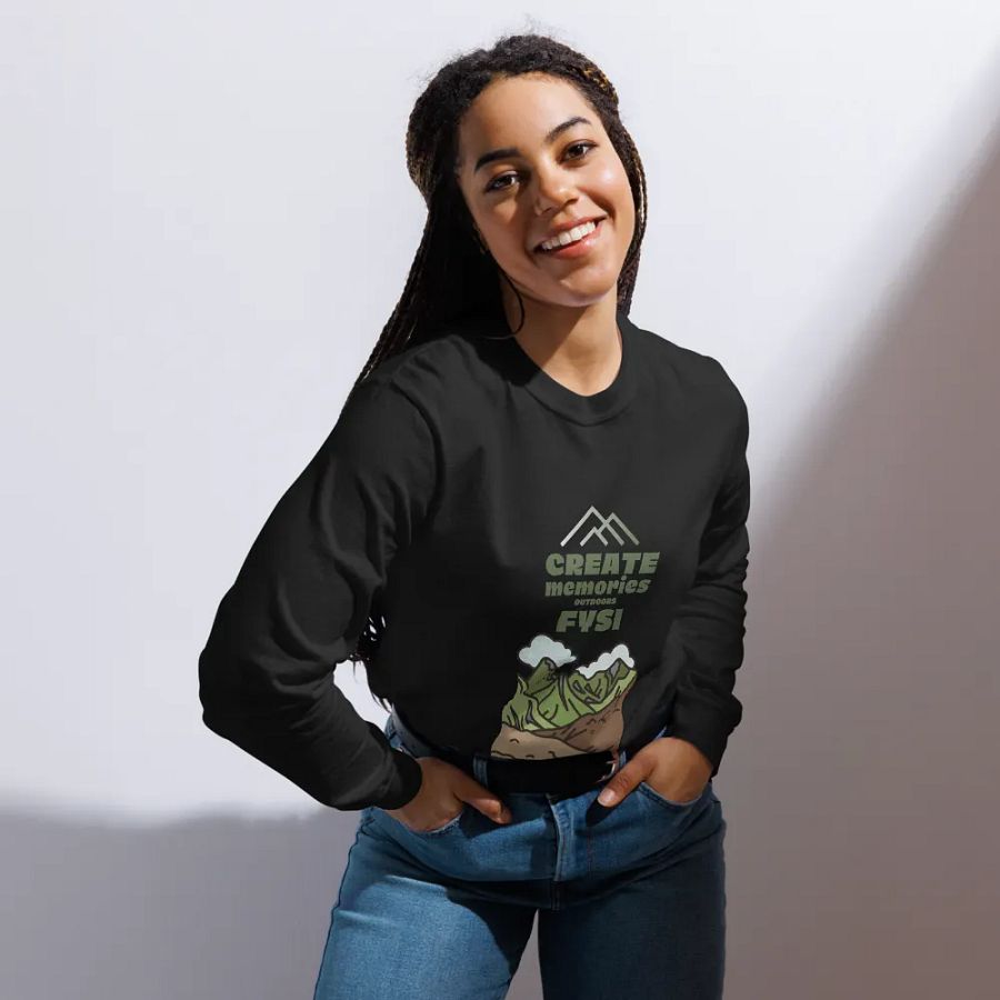 Memories Outdoors Organic Long Sleeve t-shirt product image (5)