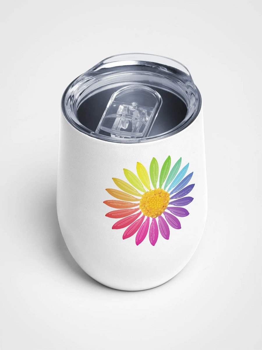 Rainbow Flower - Wine Tumbler product image (5)