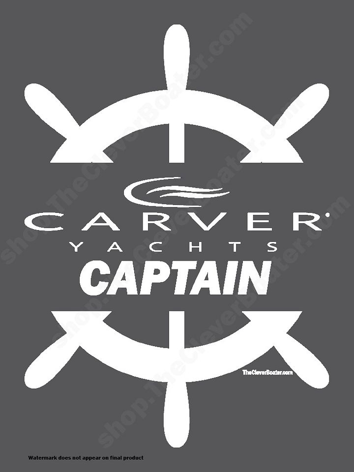 Carver Captain - T-Shirt - Dark Shirt w/White Logo product image (2)