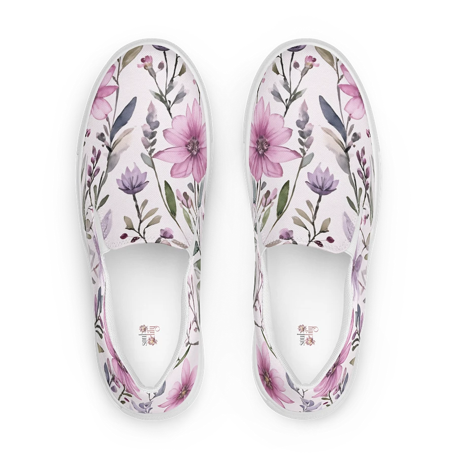 Watercolour Floral Delight Slip-On Canvas Shoes product image (2)