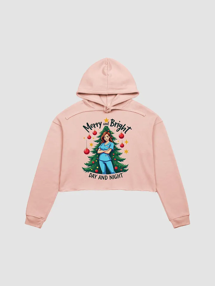 Merry and Bright Crop Hoodie product image (4)