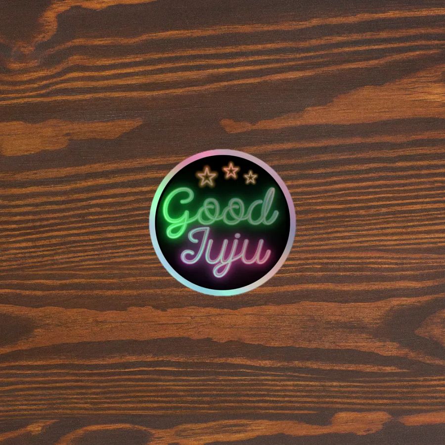 Holographic Neon Good Juju Sticker product image (3)