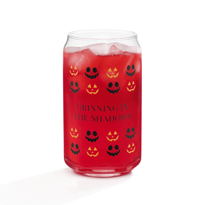 Grinning Jack-O'-Lantern Can-Shaped Glass product image (2)