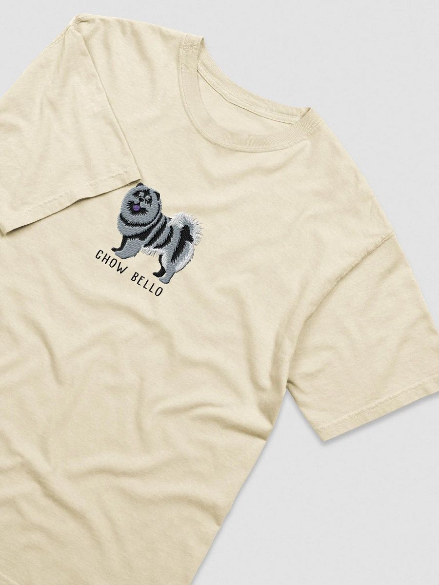 Chow Bello T-Shirt(Embroidered) of a Chow Chow(Blue) product image (6)
