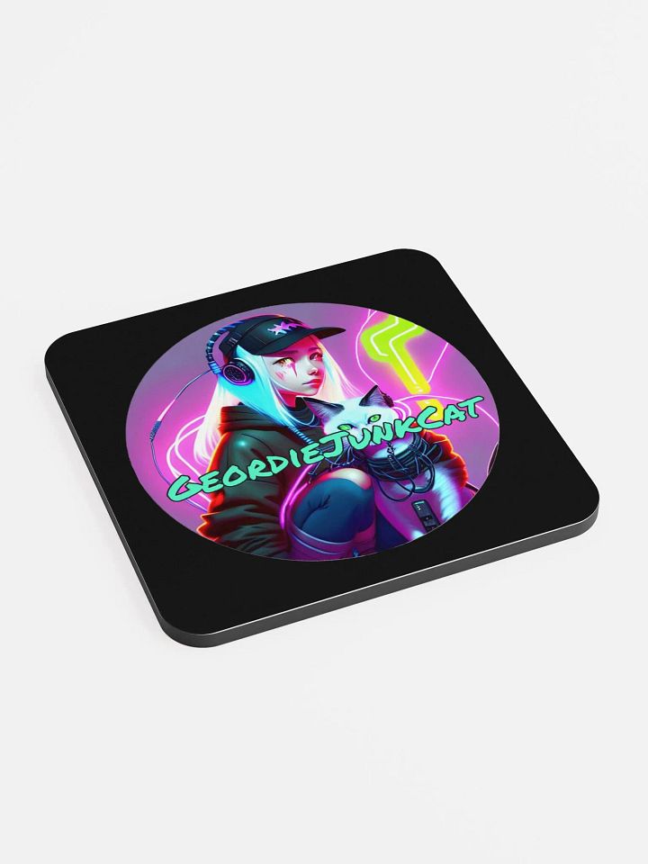 NEON TWO Drink Coaster (3.74″x 3.74″, US and EU Shipping) product image (2)