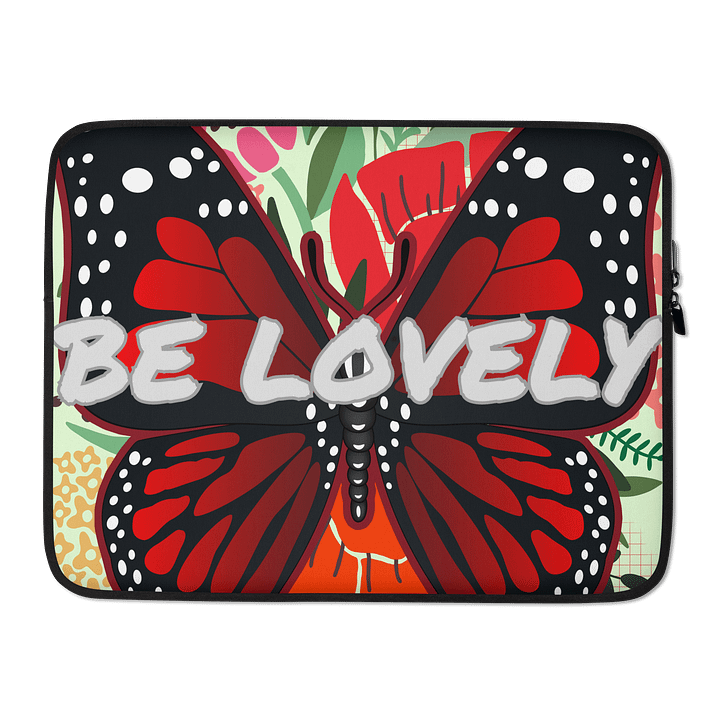Be Lovely Butterfly Laptop Sleeve product image (2)