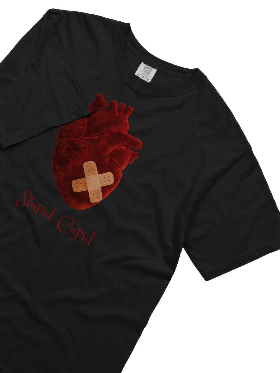Stupid Cupid Velvet Heart T-Shirt product image (6)