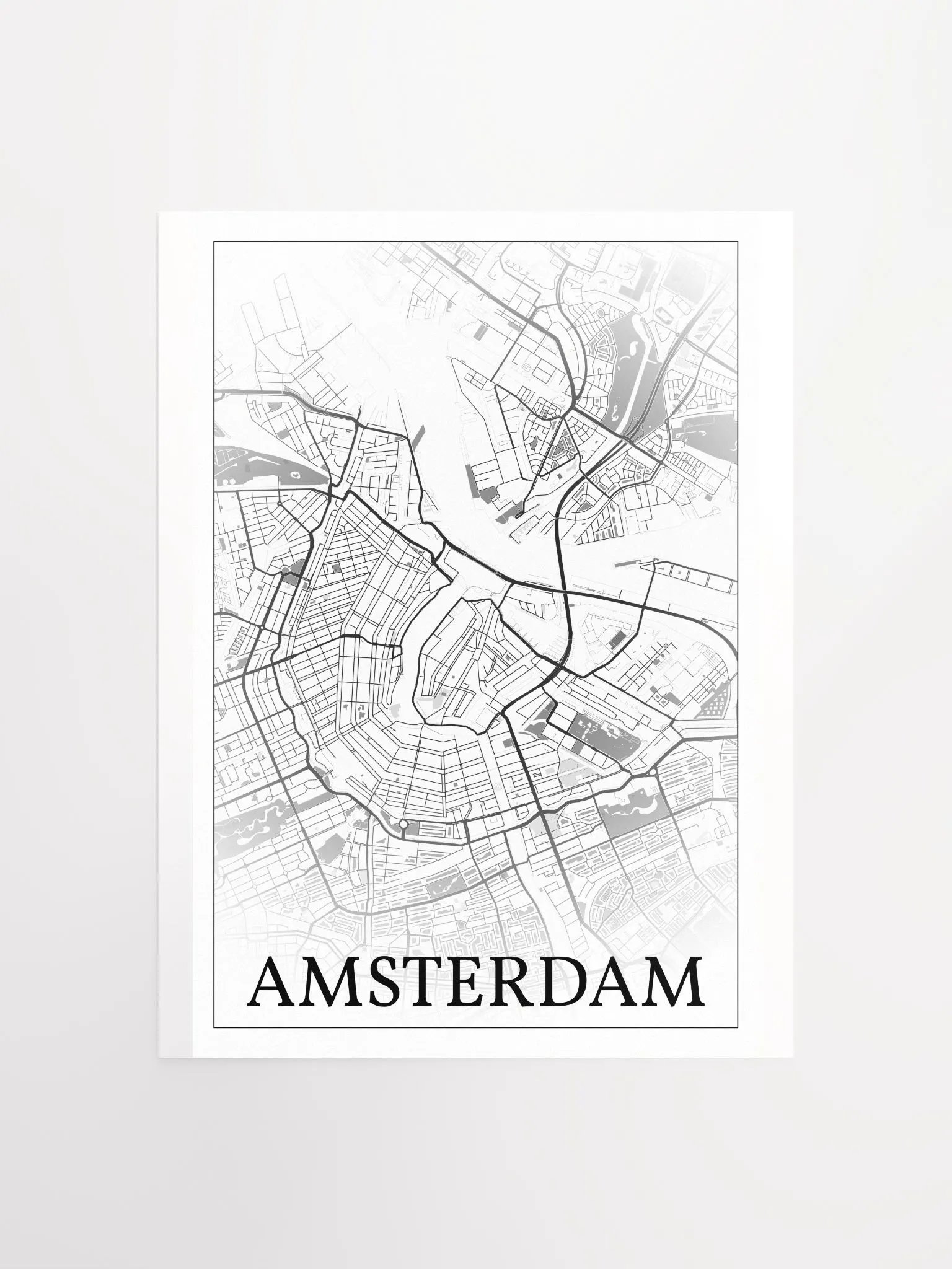 Amsterdam, Netherlands, city map print product image (4)