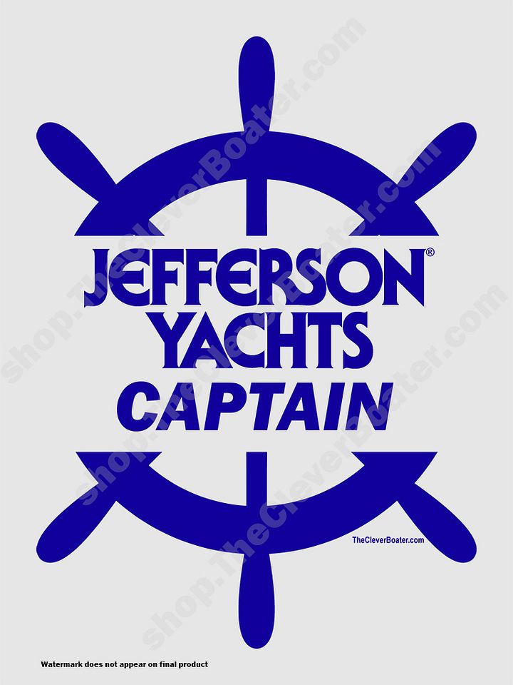 Jefferson Captain - T-Shirt - Light Shirt w/Blue Logo product image (2)