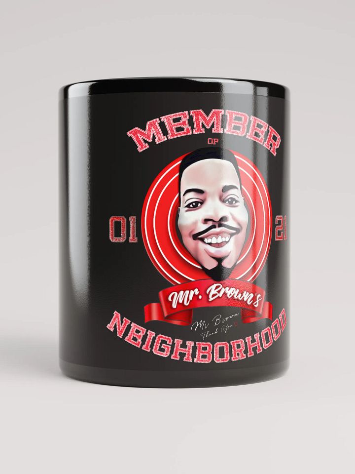 Mr. Brown's Neighborhood Mug (Black) product image (1)