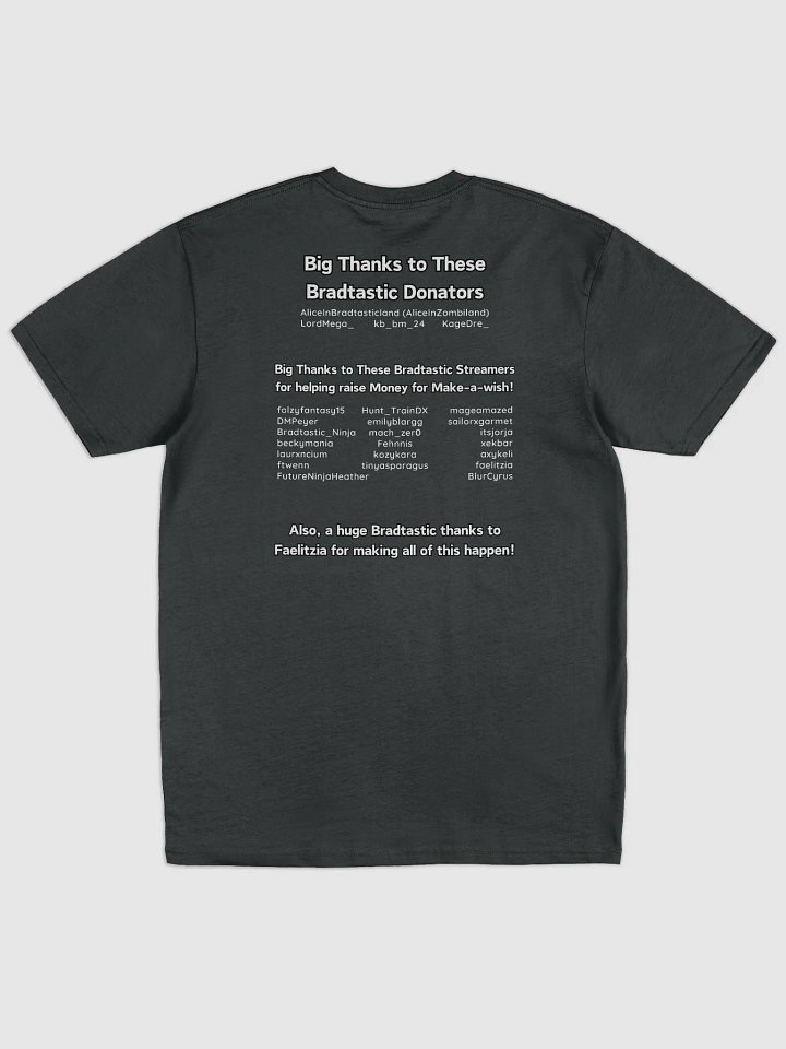 Make-a-wish 2023 Bradtastic Thanks t-shirt product image (2)